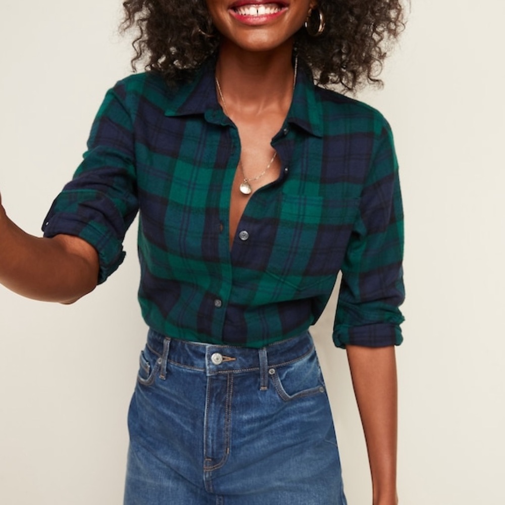 Old Navy Classic Plaid Flannel Shirt